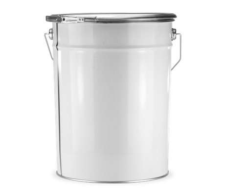 Tin Bucket Without Lid 20 Liter White/Glossy
