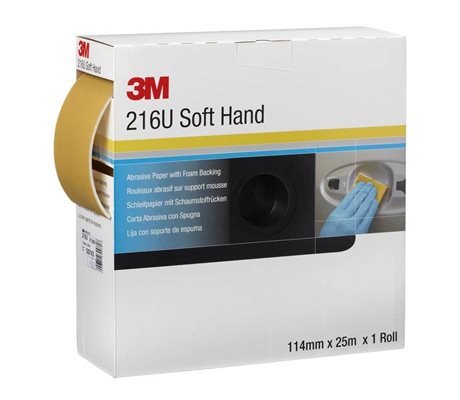 216U Soft Hand Sanding Roll Foam 114 Mm X 25 M