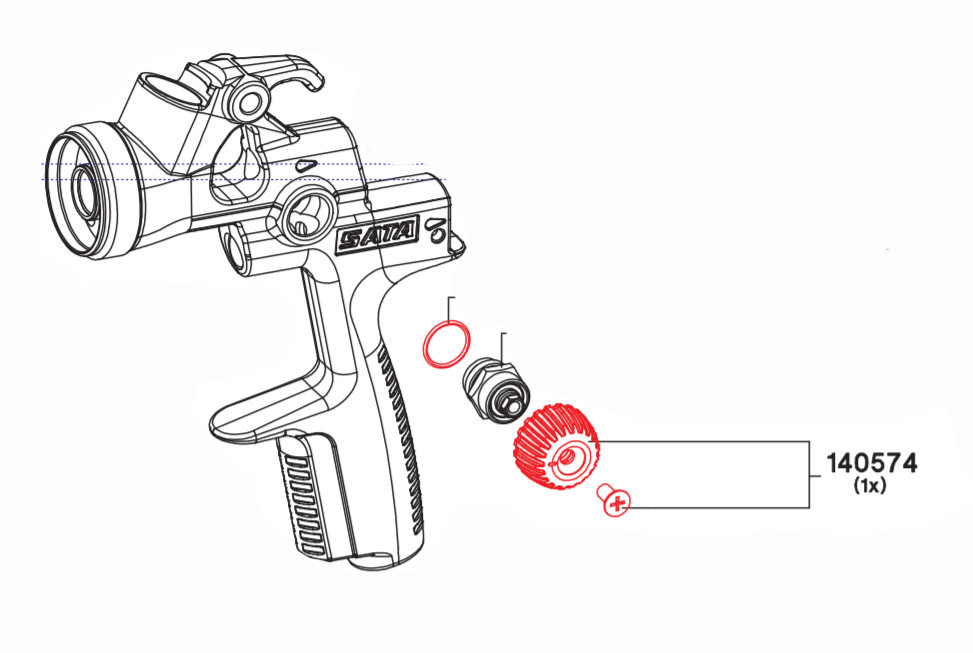 Control Knob With Screw For  100 B