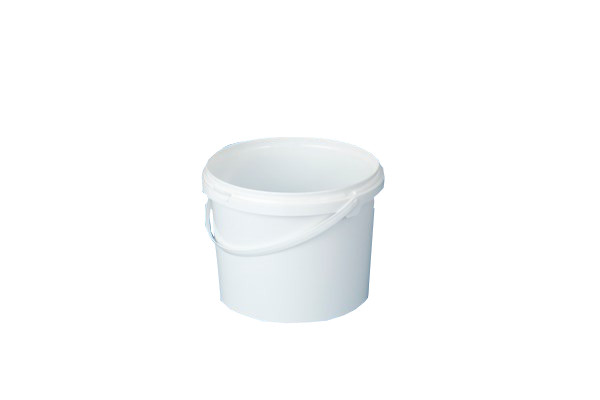 Plastic Bucket Without Lid - White 3 Liter