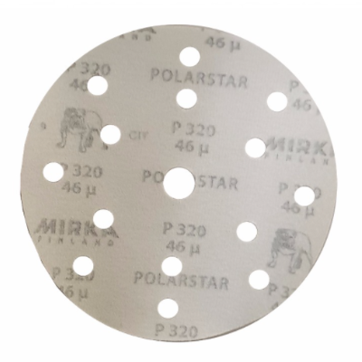 100 Stück Mirka Polarstar 9-Loch Schleifscheiben GRIP P400  150mm 