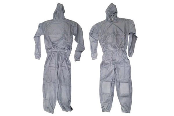 Nylon protective suit, gray