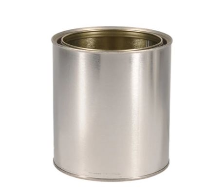 Tin Can Without Lid, 1 Liter Glossy/Varnish