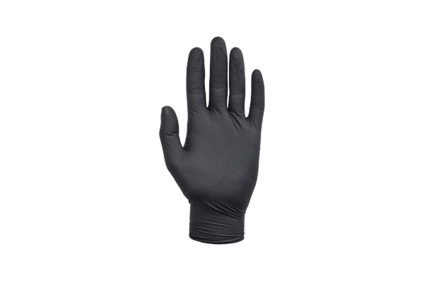 Norse nitrile disposable gloves - black