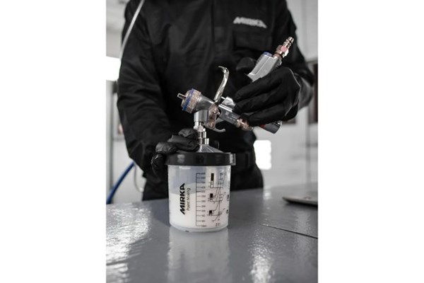 Mirka paint cup system 650 ml with 125 μm paint sieve