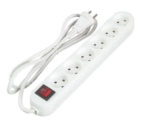 Power Strip 6 Outlets With Switch/Ground