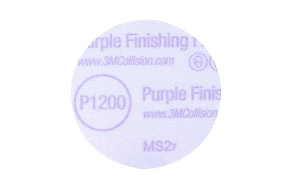 3M Hookit Purple Finishing Film Disc 30368 76mm P1200